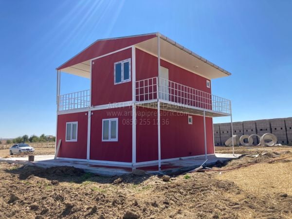 84m² İKİ KATLI BAHÇE EVİ - SENET İLE TAKSİTLE - 1 GÜNDE MONTAJ