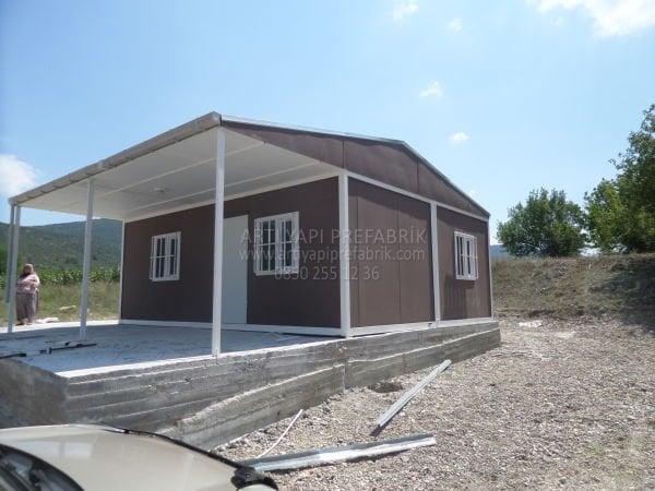 60m2 PREFABRİK-1 GÜNDE MONTAJ-BETOPAN KAPLAMA - SENET İLE TAKSİT
