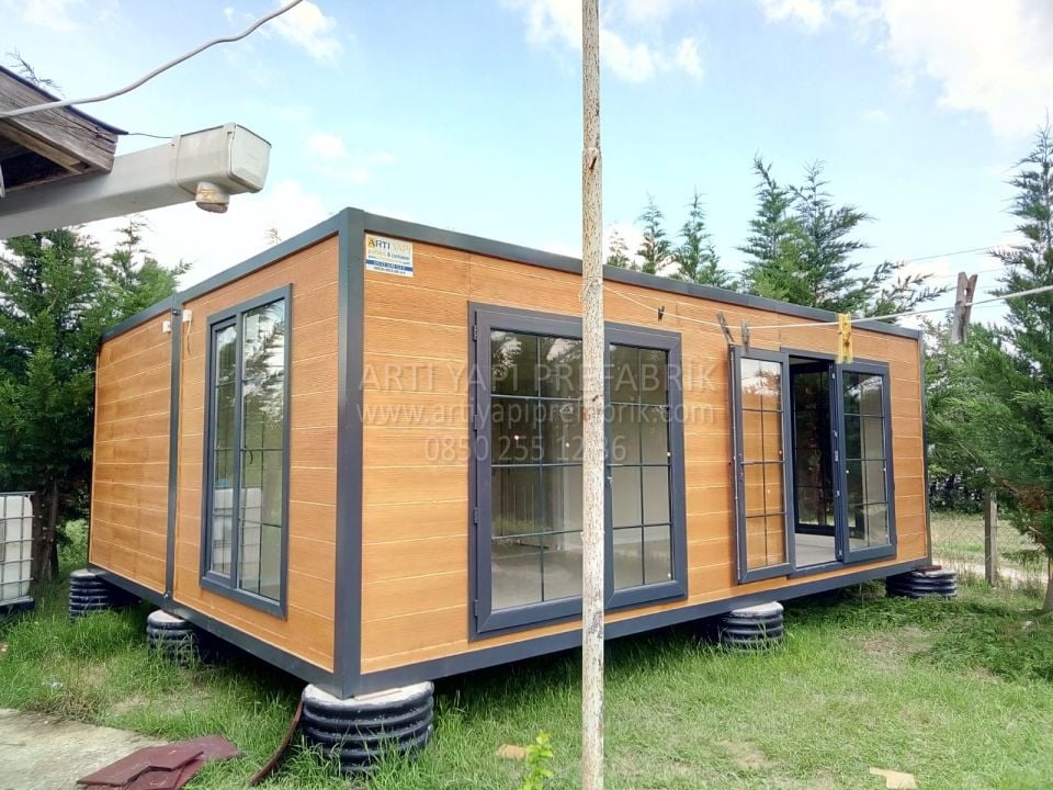 42m2 AHŞAP BAĞ EVİ. 2 ODA WC DUŞ MUTFAKLI. BANKADAN 24 AY TAKSİT