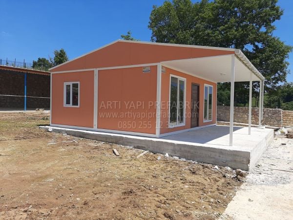 60m2 ÜÇ ODALI-1 GÜNDE MONTAJ-YÜKSEK İZOLASYON BETOPANLI-TAKSİTLE