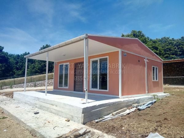 60m2 ÜÇ ODALI-1 GÜNDE MONTAJ-YÜKSEK İZOLASYON BETOPANLI-TAKSİTLE