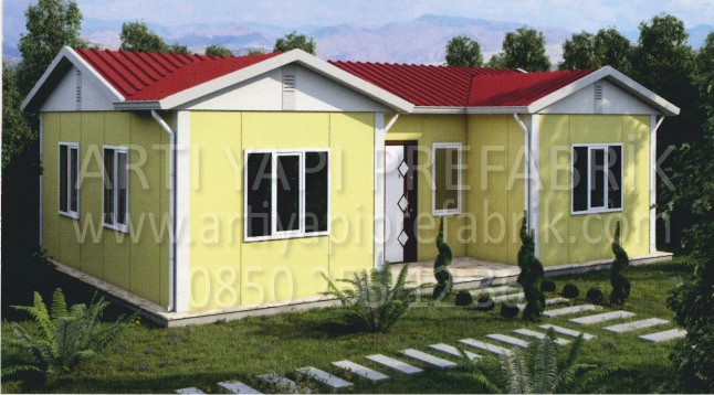 73m2 PREFABRİK EV MODEL NO : ARTP109