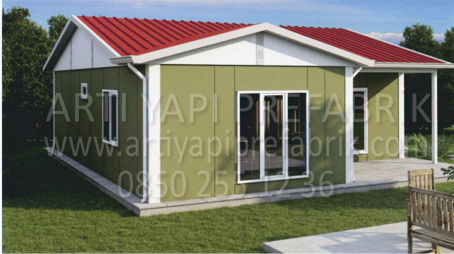 77m2 PREFABRİK EV MODEL NO : ARTP112
