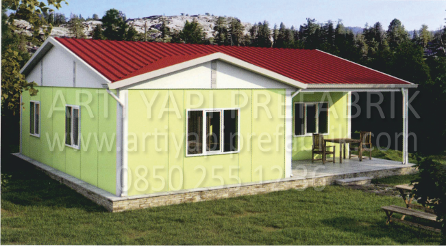 91m2 PREFABRİK EV MODEL NO : ARTP121