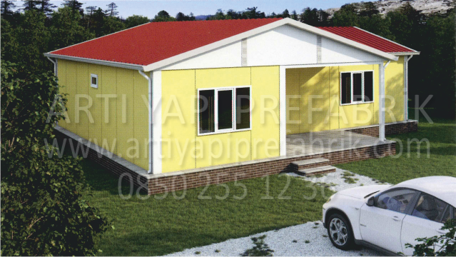 93m2 PREFABRİK EV MODEL NO : ARTP122