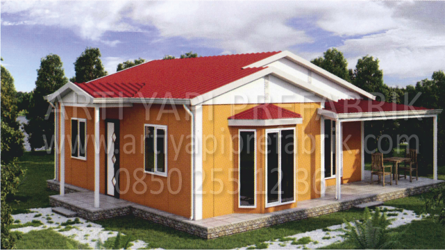 95m2 PREFABRİK EV MODEL NO : ARTP124