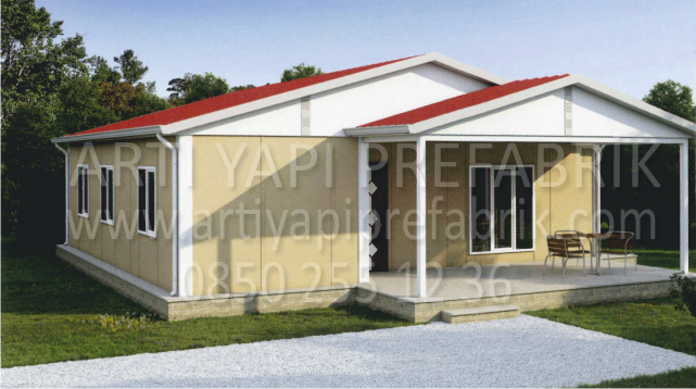 100m2 PREFABRİK EV MODEL NO : ARTP126