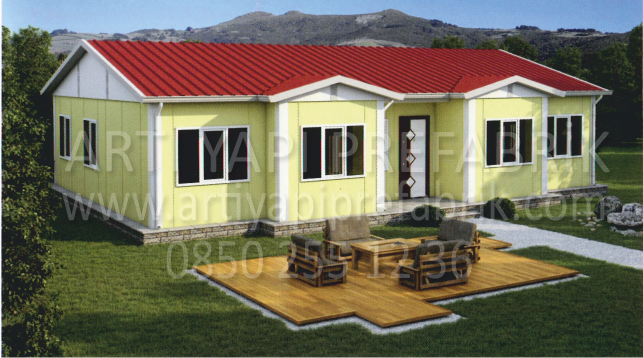 110m2 PREFABRİK EV MODEL NO : ARTP128