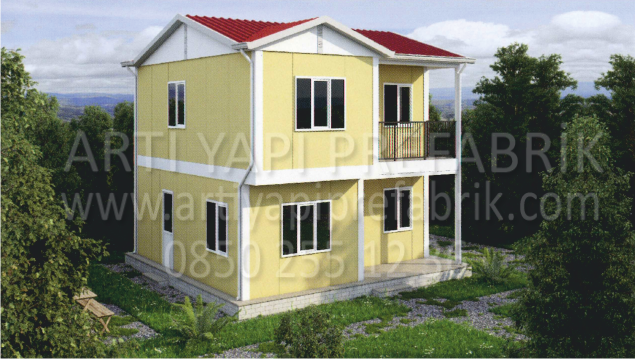 105m2 PREFABRİK EV MODEL NO : ARTP204