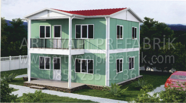 114m2 PREFABRİK EV MODEL NO : ARTP205